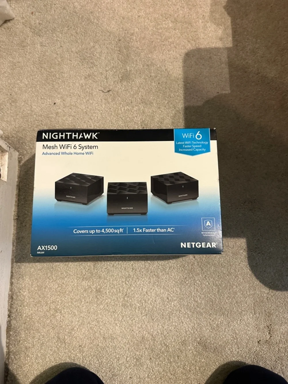 Netgear nighthawk Black Mesh WiFi Router Set - Picture 1 of 2